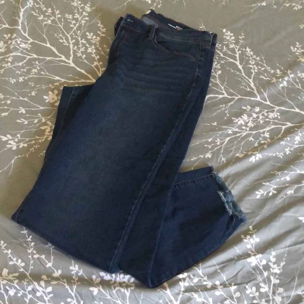 Nicole Miller high rise ankle skinny